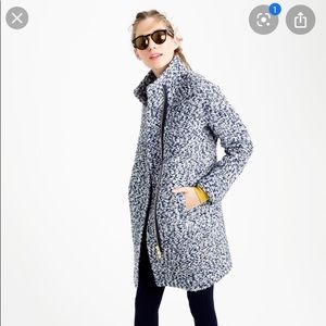 J crew boucle wool coat